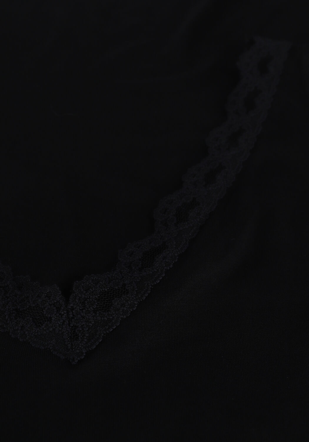 Zwarte BY-BAR Top LACE SINGLET - large