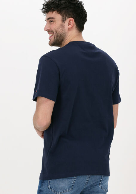 Donkerblauwe TOMMY JEANS T-shirt TJM TOMMY SIGNATURE TEE - large