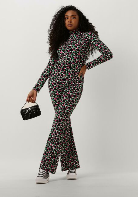 Multi COLOURFUL REBEL  NEYO CUTE FLOWER PEACHED TURTLENECK TOP - large