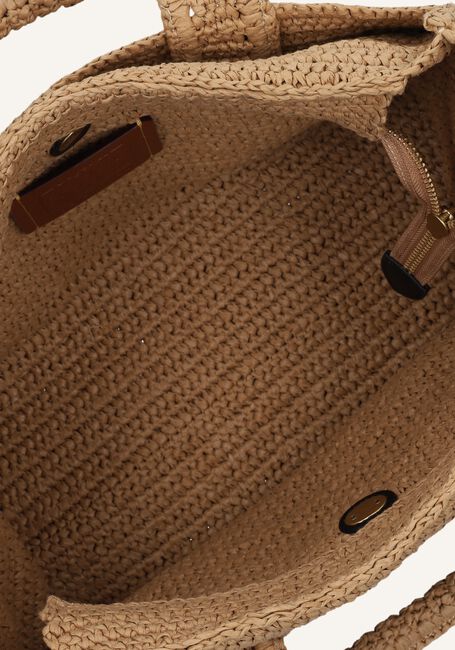 Beige COACH Handtas STRAW CARGO TOTE Beige COACH Handtas STRAW CARGO TOTE - large