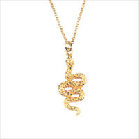 Gouden ATLITW STUDIO Armband SOUVENIR NECKLACE SNAKE - medium