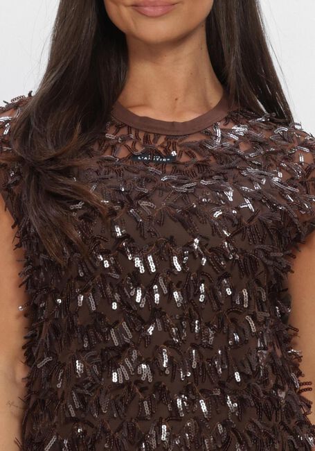 Bruine HAUTE L'AMITI&Eacute; Jurken LIMONE DRESS - large