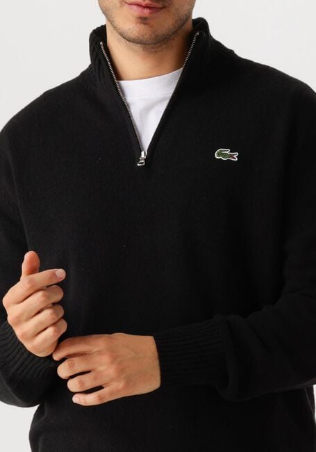 Zwarte LACOSTE Trui 1HA1 MEN SWEATER ZIP - large