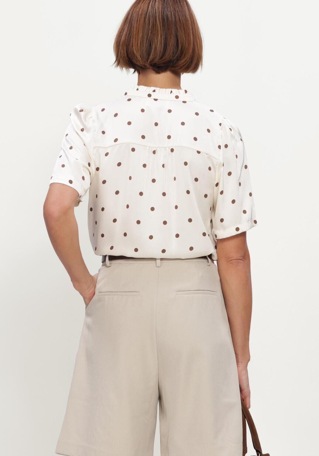 Gebroken wit NEO NOIR Blouses TORANA DOTTED BLOUSE - large