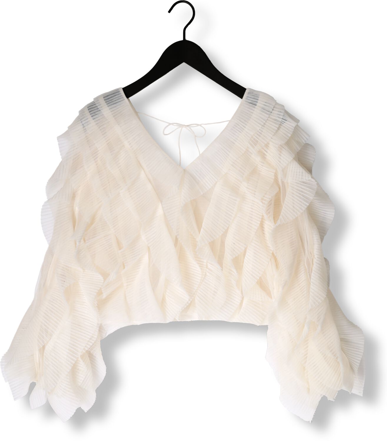 DANTE6 Dames Blouses Phora Tulle Ruffled Top Ecru