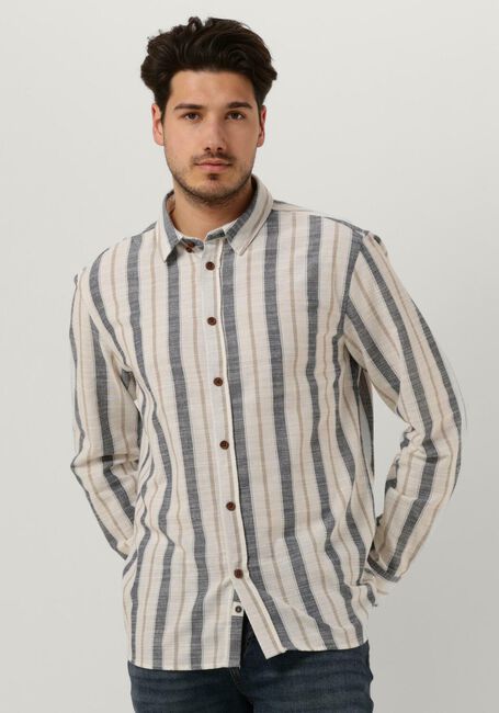 Gebroken wit ANERKJENDT Casual overhemd AKLEIF L/S STRIPE SHIRT - large