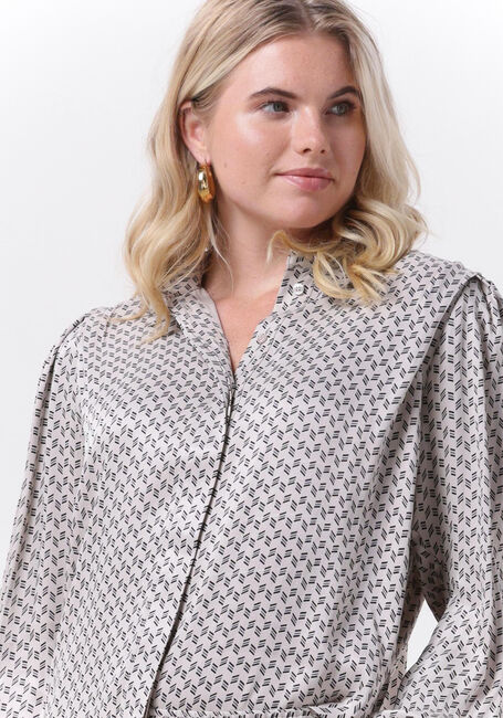 Grijze LEVETE ROOM Blouse LR-VIDA 3 SHIRT - large
