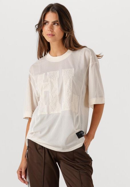 Gebroken wit HAUTE L'AMITIÉ Top DRIFT HL LACE TEE - large