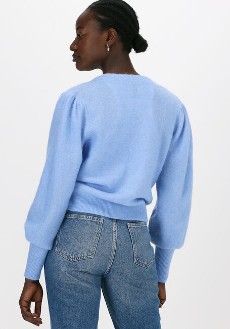Lichtblauwe Y.A.S. Trui YASVISTA LS KNIT PULLOVER - large