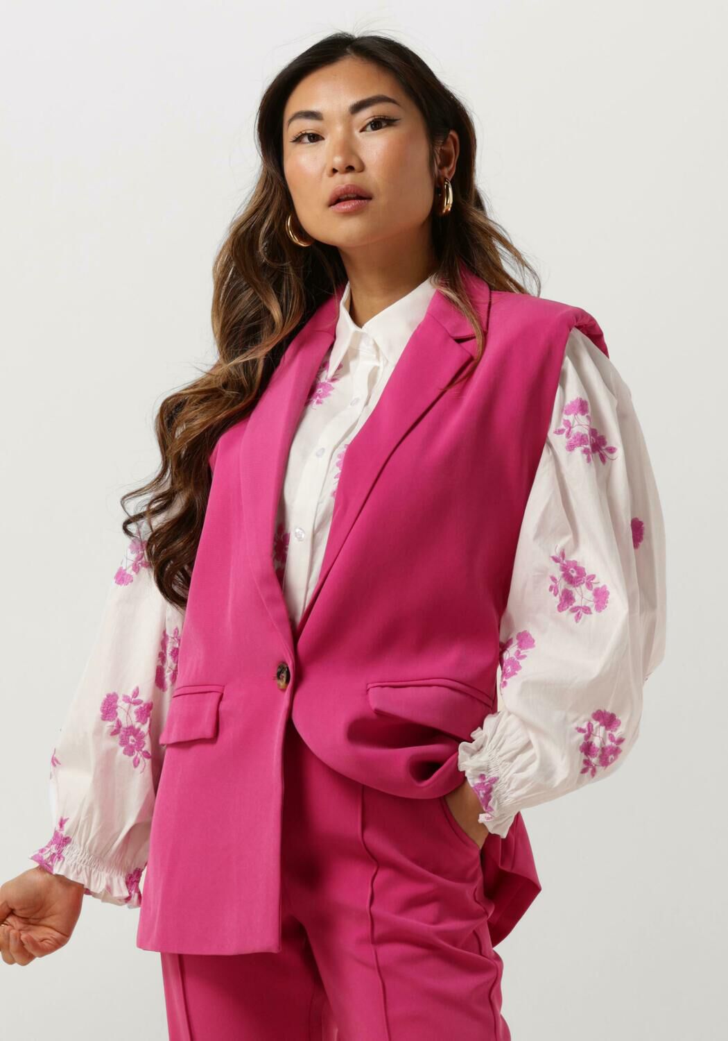 YDENCE Dames Blazers Pants Lima Roze