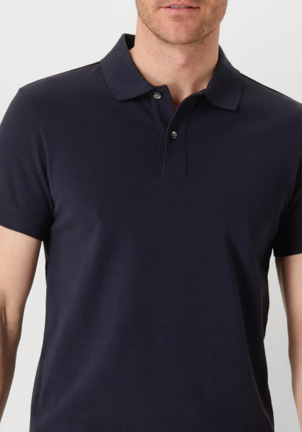 PROFUOMO Heren Polo's & T-shirts Polo Short Sleeve Donkerblauw