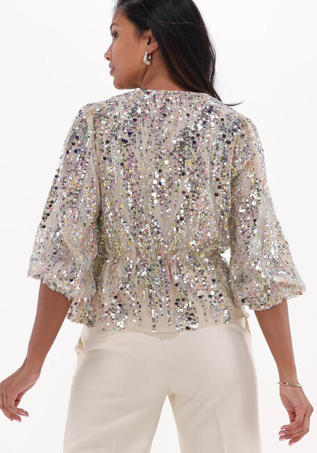 Beige NEO NOIR Blouses MINA MULTI SEQUINS BLOUSE - large