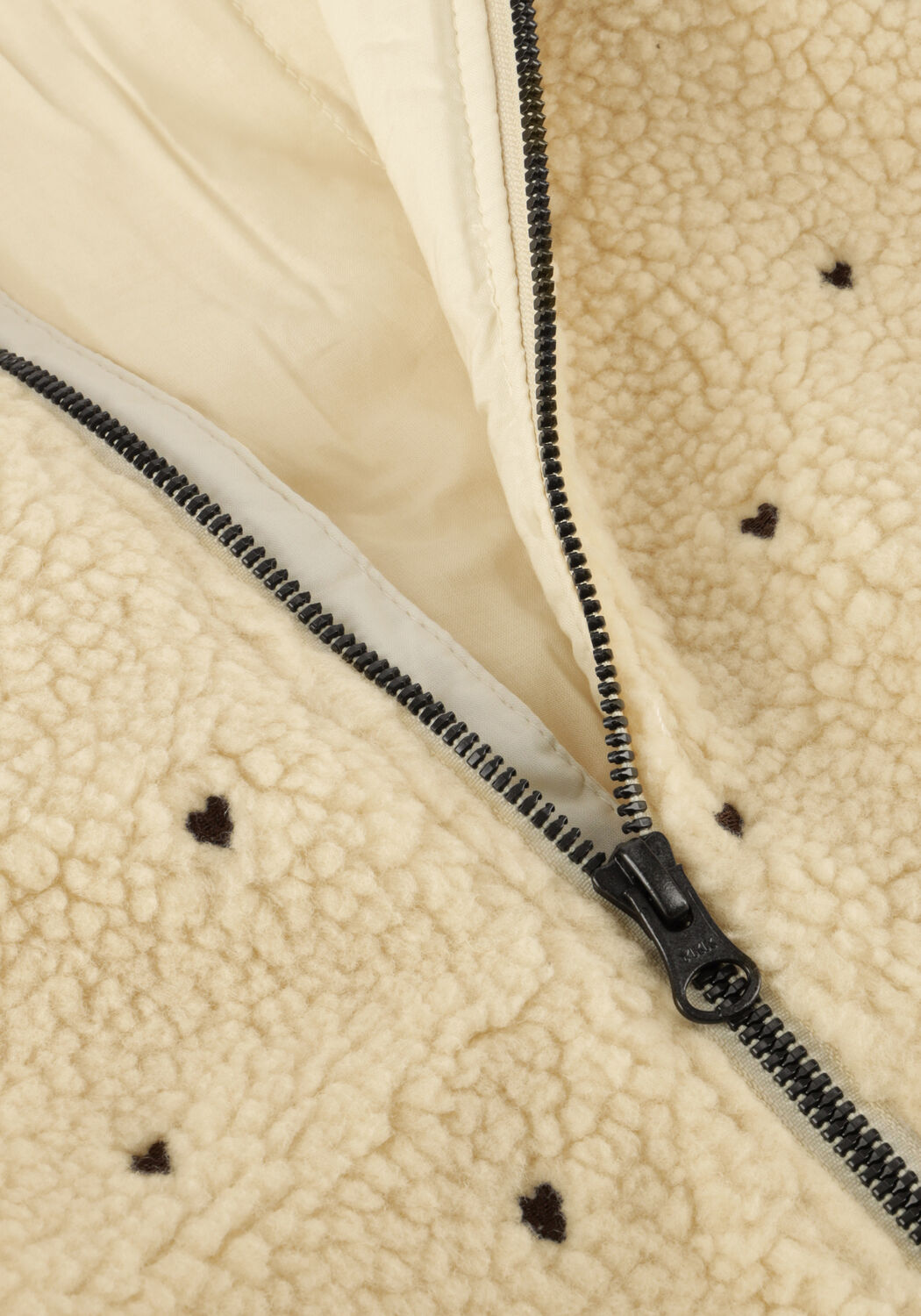 Creme LIL' ATELIER Teddy jas NMFNALO SHERPA LOOSE JACKET LIL - large