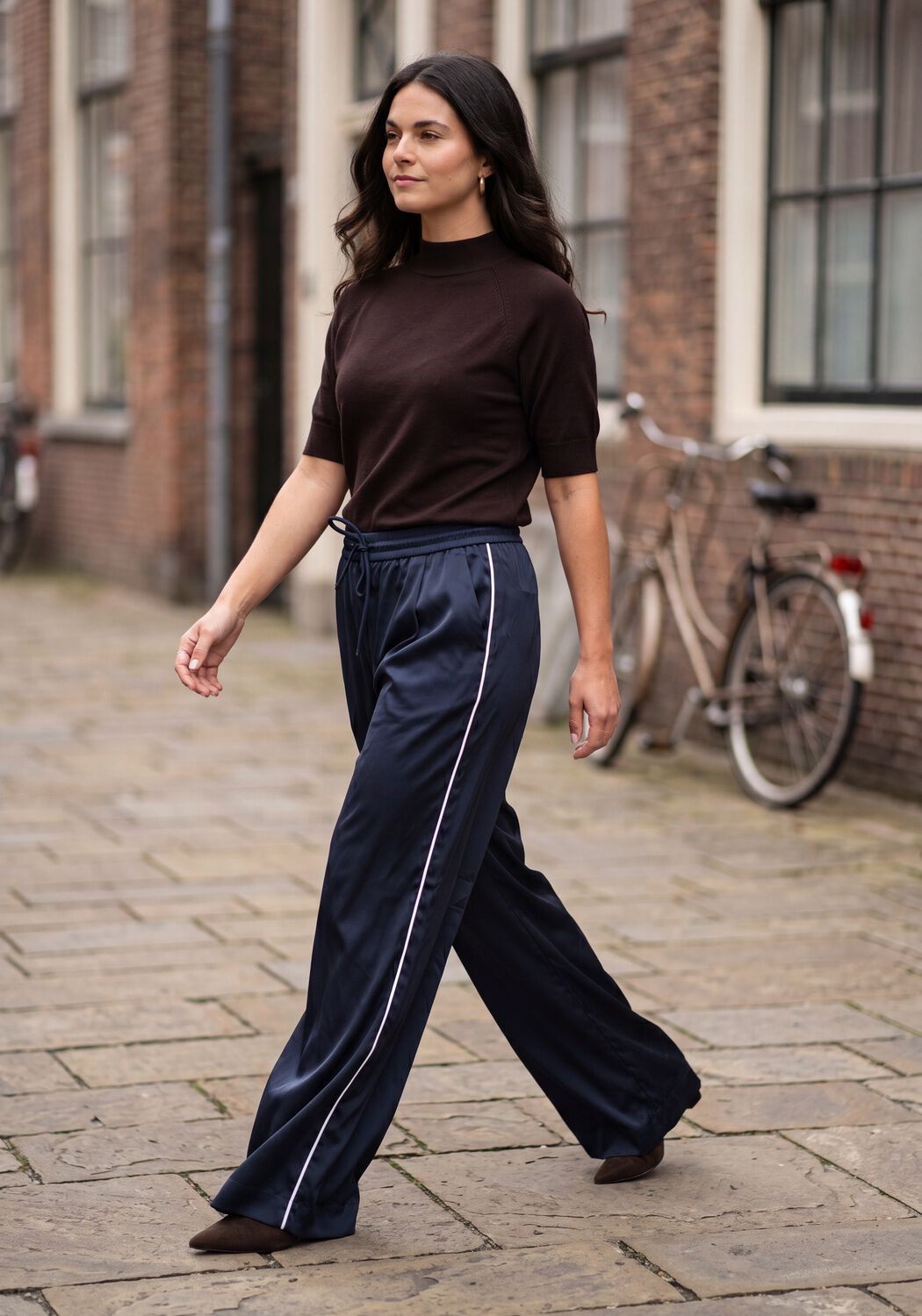 Bruine BRUUNS BAZAAR Truien/vesten ANEMONEBBHALIAS KNIT - large