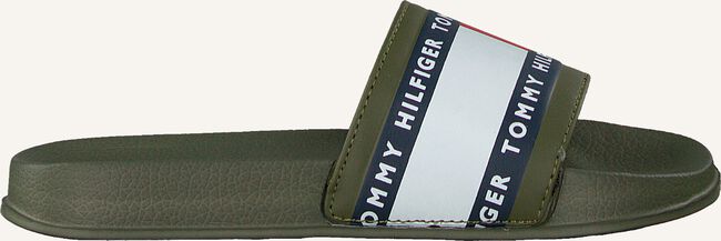 Groene TOMMY HILFIGER Badslippers FLAG PRINT POOL Groene TOMMY HILFIGER Badslippers FLAG PRINT POOL - large