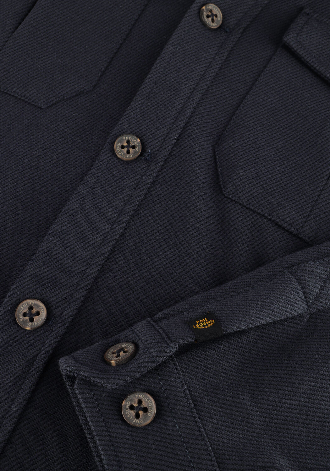 Donkerblauwe PME LEGEND Overshirt COMFORT HEAVY TWILL/OVERSHIRT 2 - large