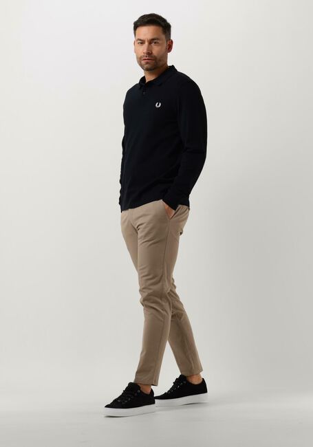 Donkerblauwe FRED PERRY Polo LS PLAIN FRED PERRY SHIRT - large