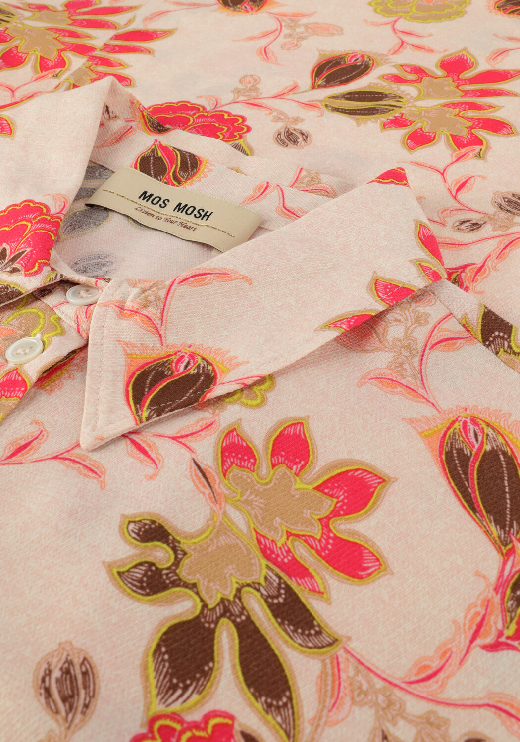 Roze MOS MOSH Maxi jurk EMMERSON FLEUR DRESS - large