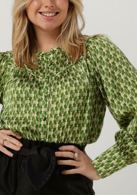 Groene NOTRE-V Blouses NV-BEAU BLOUSE PRINT - large