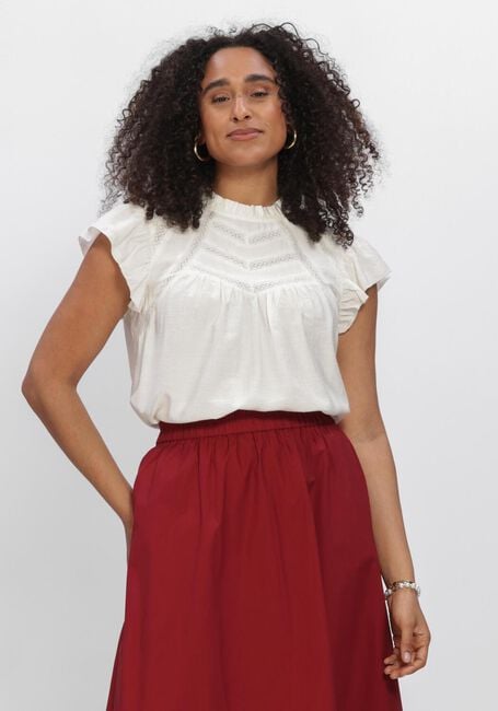 Gebroken wit MSCH COPENHAGEN Top MSCHPENINNA SS TOP - large