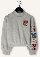 Lichtgrijze TOMMY HILFIGER Trui TOMMY BADGE MOCK NECK Lichtgrijze TOMMY HILFIGER Trui TOMMY BADGE MOCK NECK - medium
