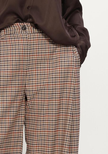 Multi SUMMUM Wijde broek TROUSERS CHECK GOJI BERRY - large