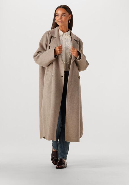 Beige SUMMUM Mantel JACKET CLASSIC WOOL - large