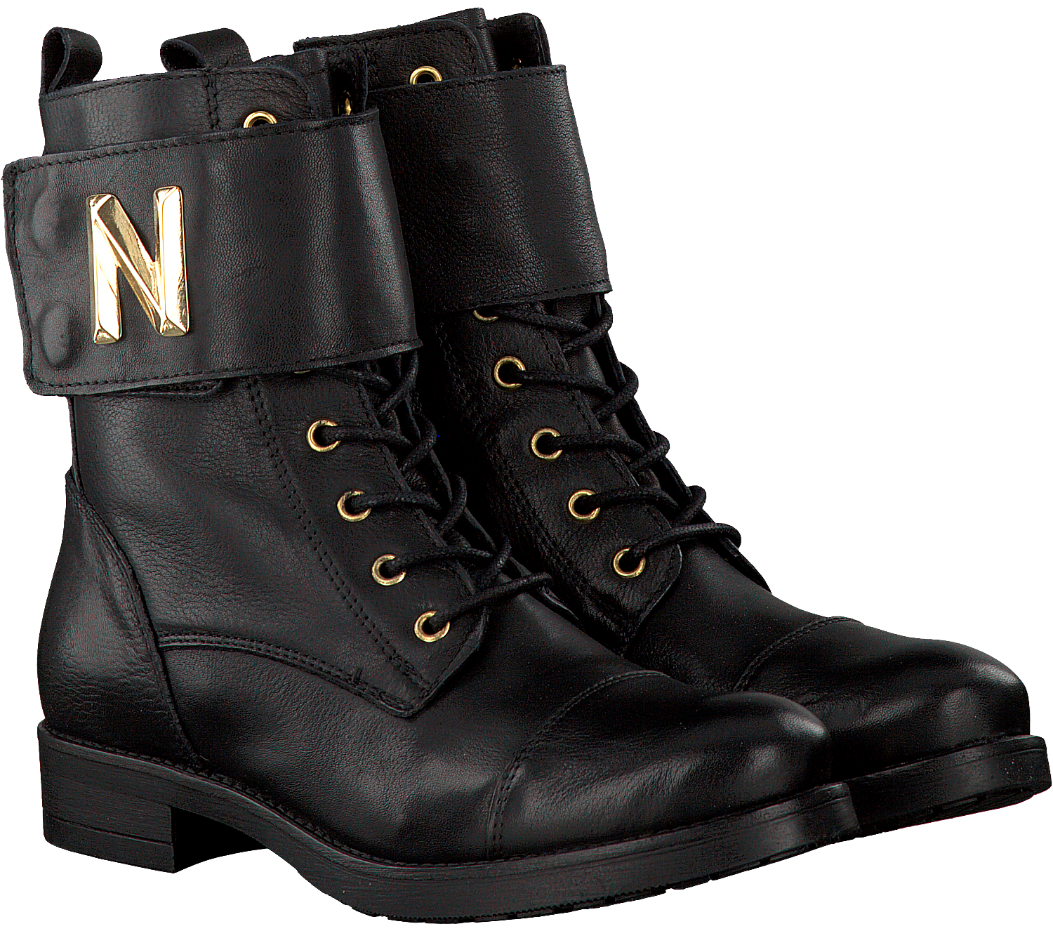 Zwarte NIKKIE Veterboots DAKOTA BOOT | Omoda Zwarte NIKKIE Veterboots DAKOTA BOOT | Omoda