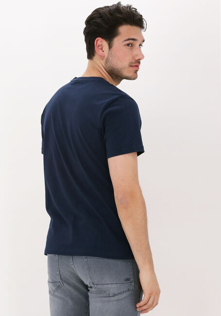 Donkerblauwe NATIONAL GEOGRAPHIC T-shirt UNISEX T-SHIRT WITH BIG LOGO - large