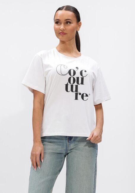 Witte CO'COUTURE Tops & T-shirts COCOUTURE BOX TEE - large