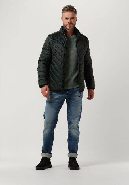 Groene VANGUARD Trui CREWNECK COTTON MOULINE - large