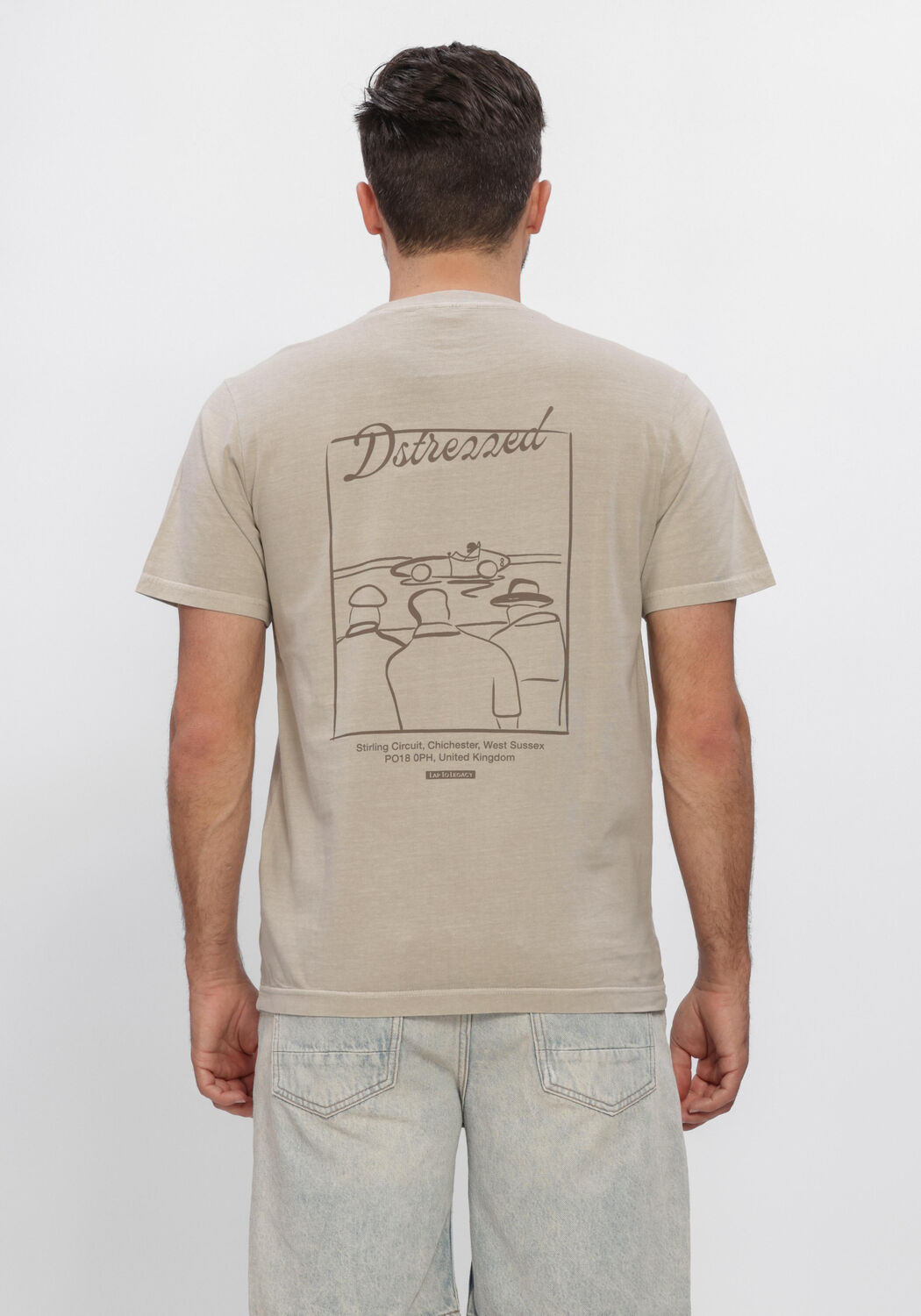 Zand DSTREZZED T-shirt NICKOLAS TEE - large