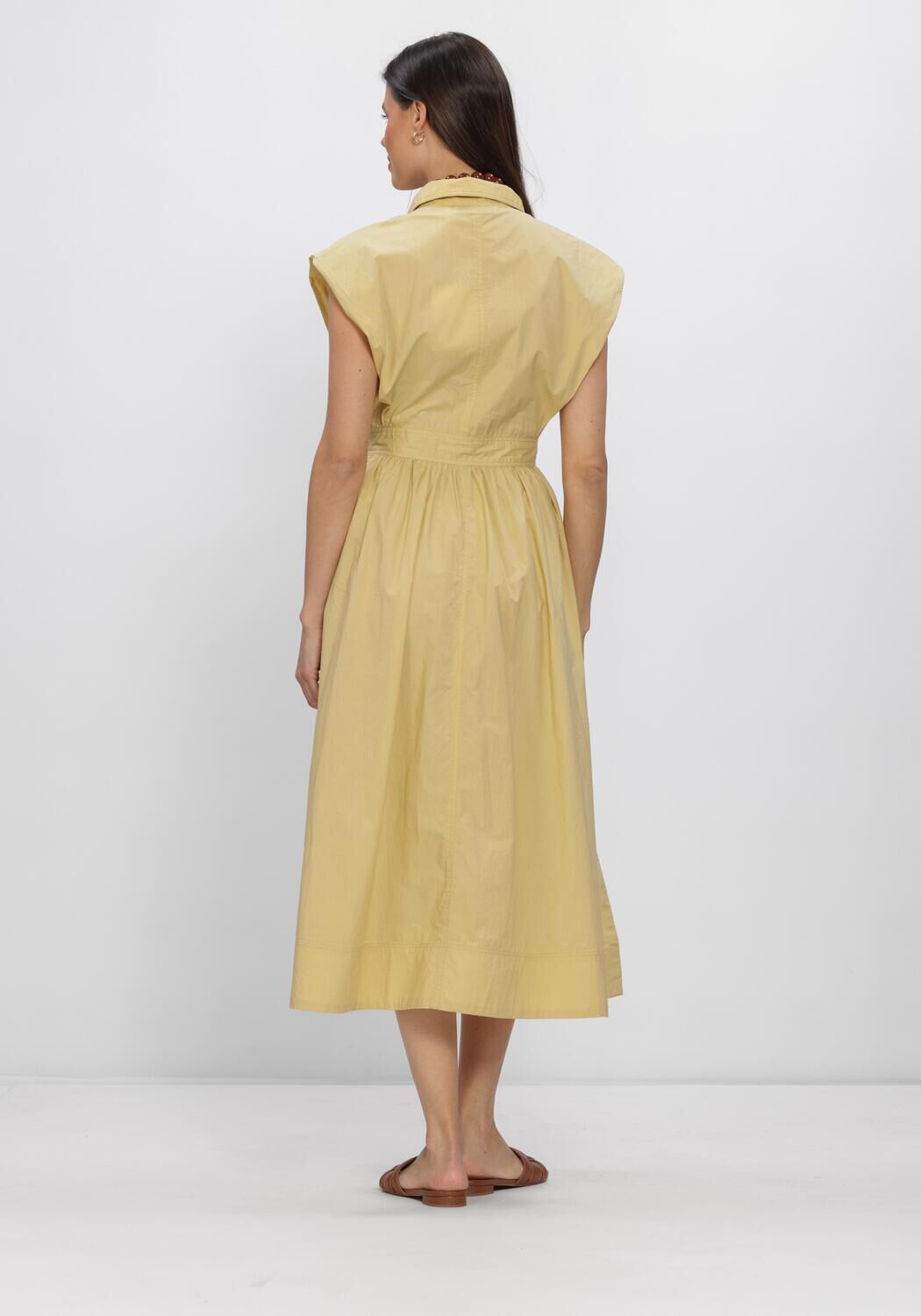 Zilveren ROUGE EDIT Jurken ROUASHER S/S MIDI DRESS - large