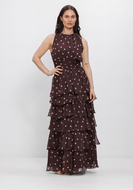 Bruine NEO NOIR Jurken MARLI BIG DOT DRESS - large