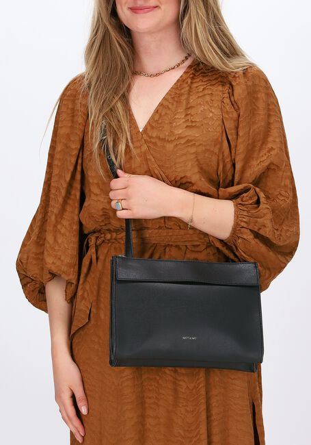 Zwarte MATT & NAT Schoudertas ONRA SHOULDERBAG Zwarte MATT & NAT Schoudertas ONRA SHOULDERBAG - large