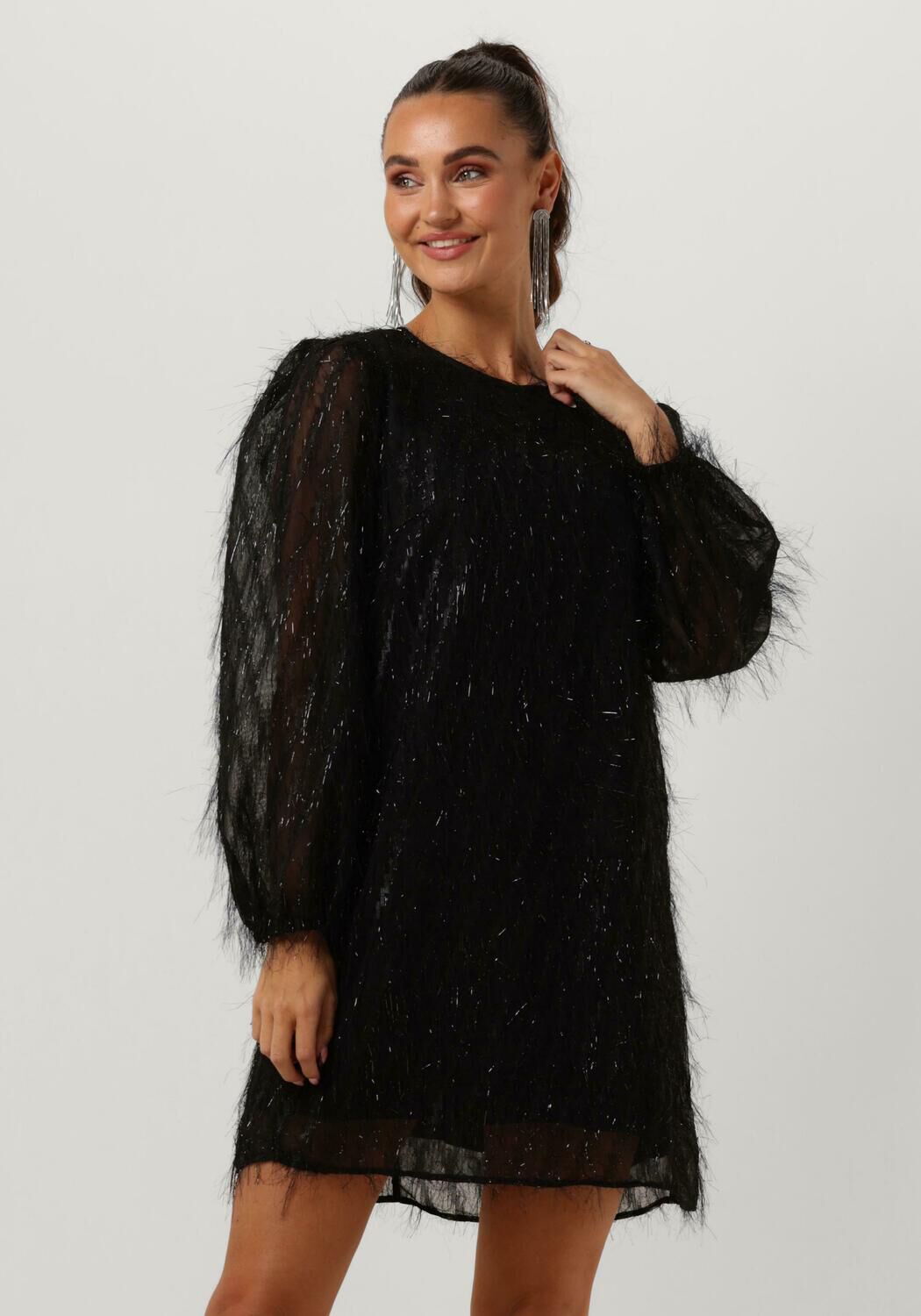 YDENCE Dames Jurken Dress Elise Zwart