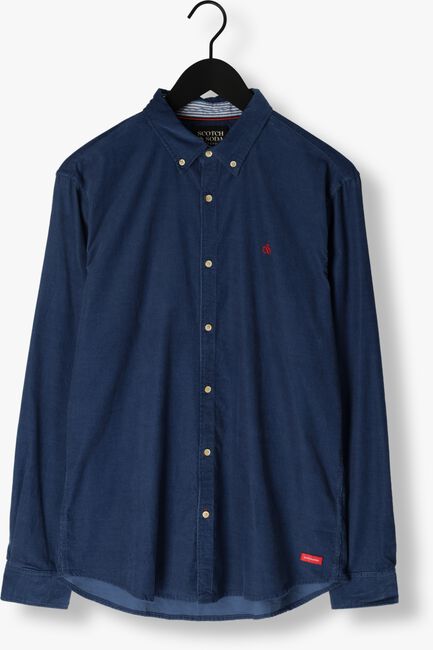 Blauwe SCOTCH & SODA Casual overhemd FINE CORDUROY SHIRT - SLIM FIT - large