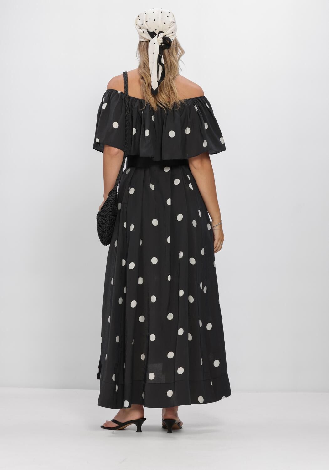 Zwarte COPENHAGEN MUSE Maxi jurk CMFIE-DRESS - large