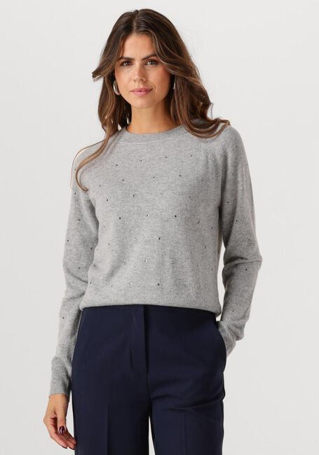 Grijze FABIENNE CHAPOT Trui LIDI RHINESTONE PULLOVER - large