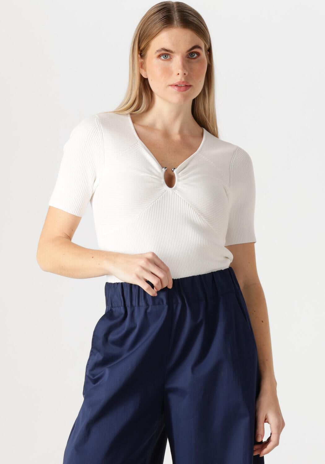 CAROLINE BISS Dames Tops & T-shirts 1260 Gebroken Wit