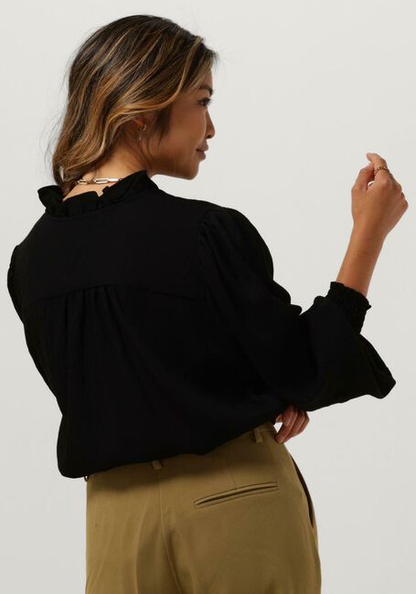 Zwarte CO'COUTURE Blouses SUEDA FRILL SHIRT - large