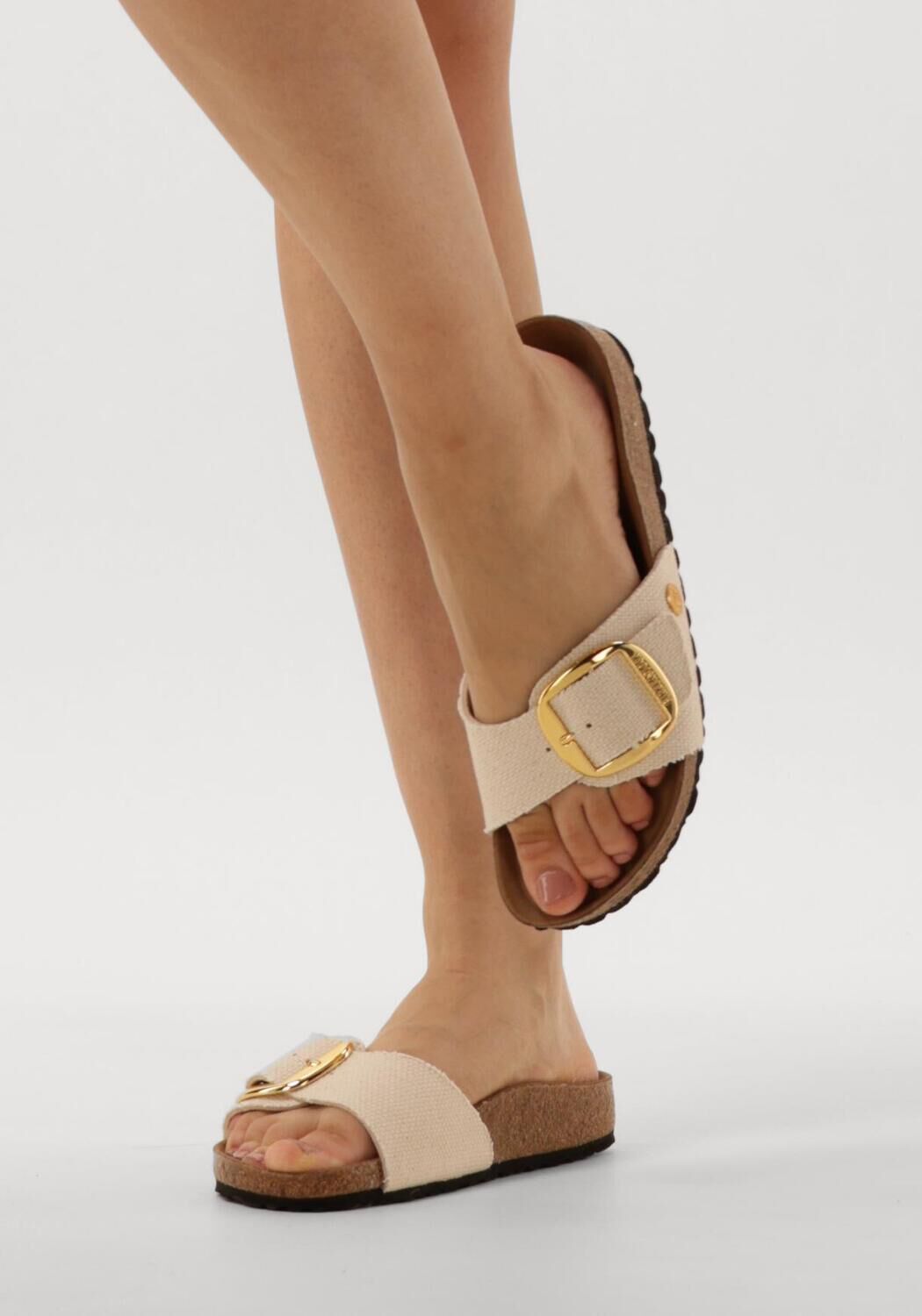 Beige BIRKENSTOCK Slippers MADRID BIG BUCKLE DAMES - large