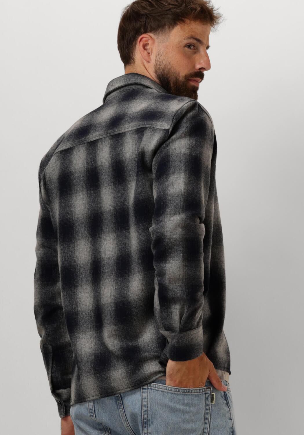GENTI Heren Overshirts S1300-1300 Grijs