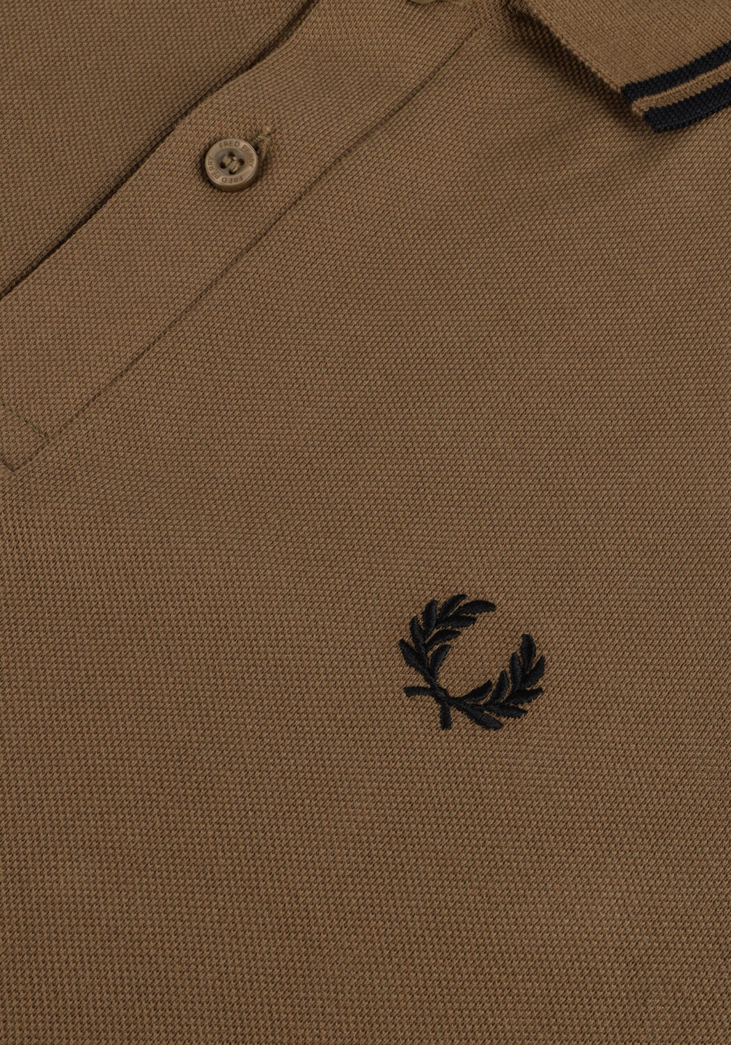 Camel FRED PERRY Polo TWIN TIPPED FRED PERRY SHIRT - large