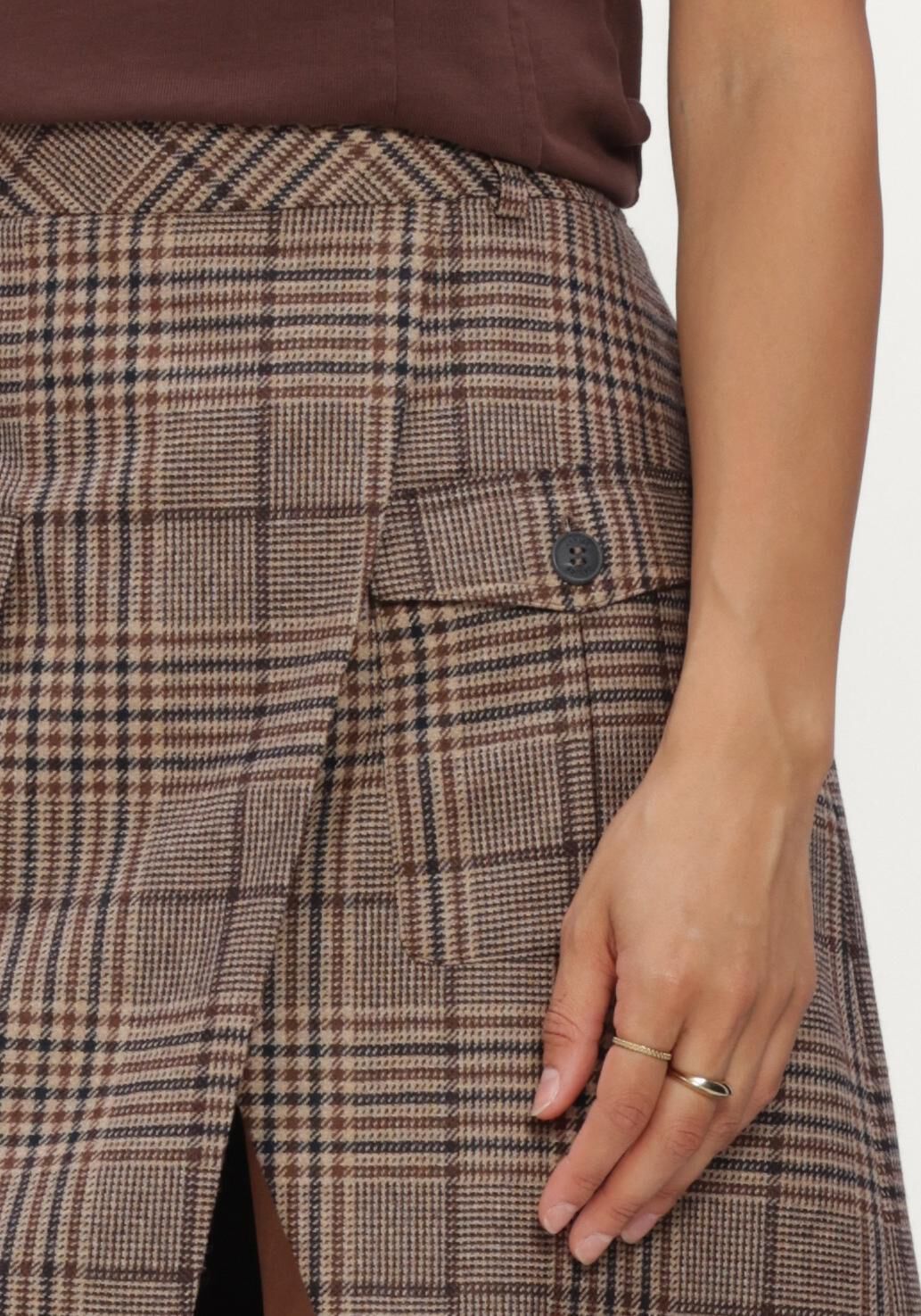 Bruine JANICE Trui VINYL - large