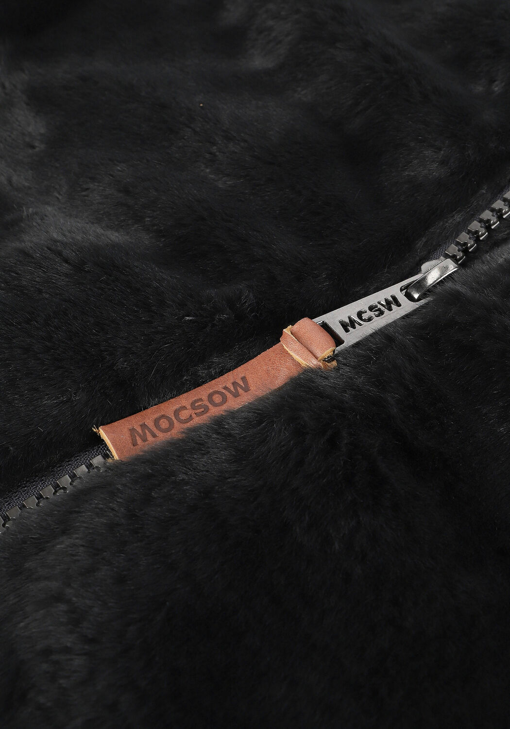 Grijze MOSCOW Faux fur jas EVELYN - large