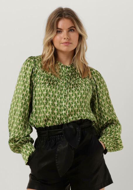 Groene NOTRE-V Blouse NV-BEAU BLOUSE PRINT - large