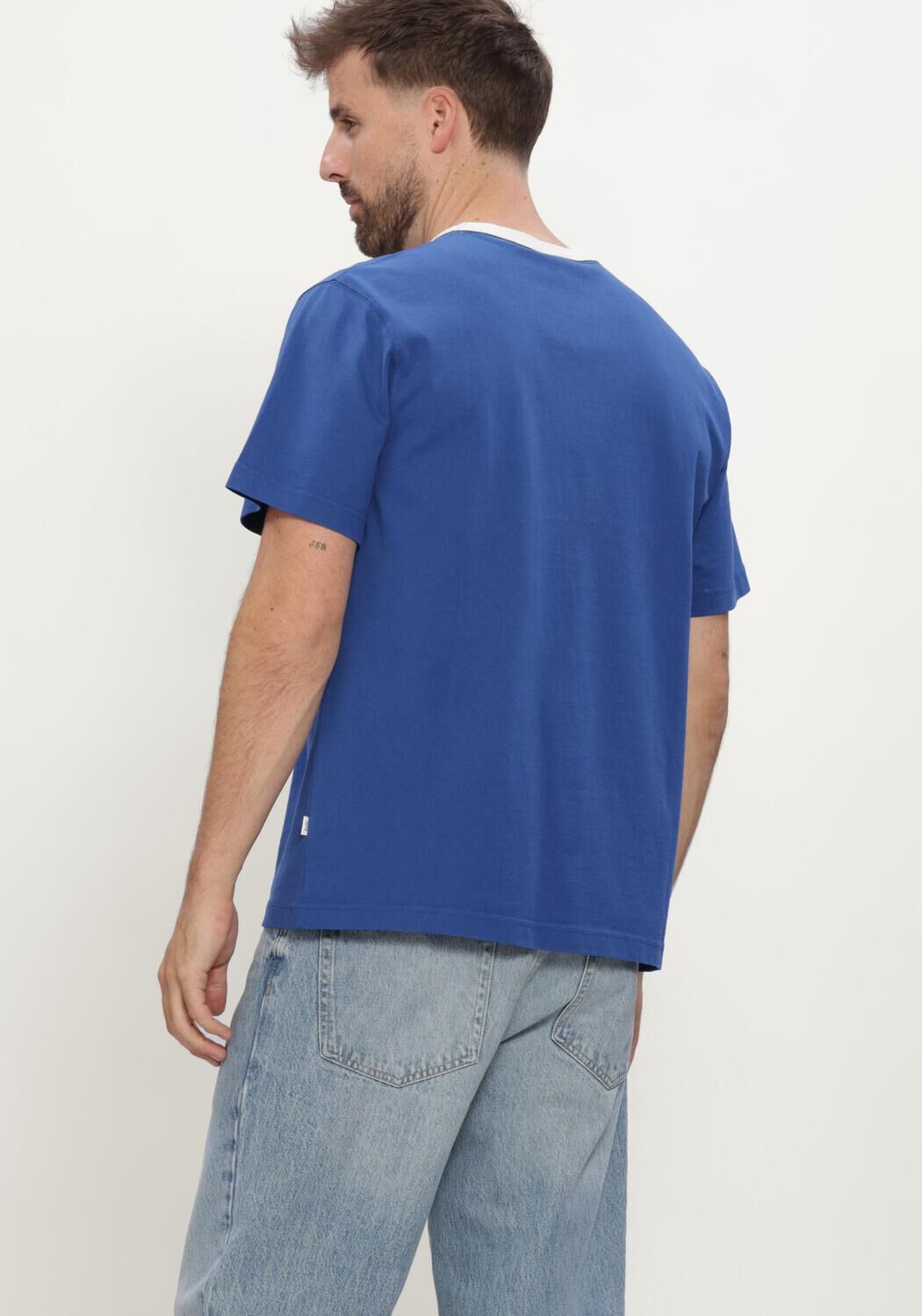 Blauwe FOR&Eacute;T T-shirt RINGER TSHIRT - large