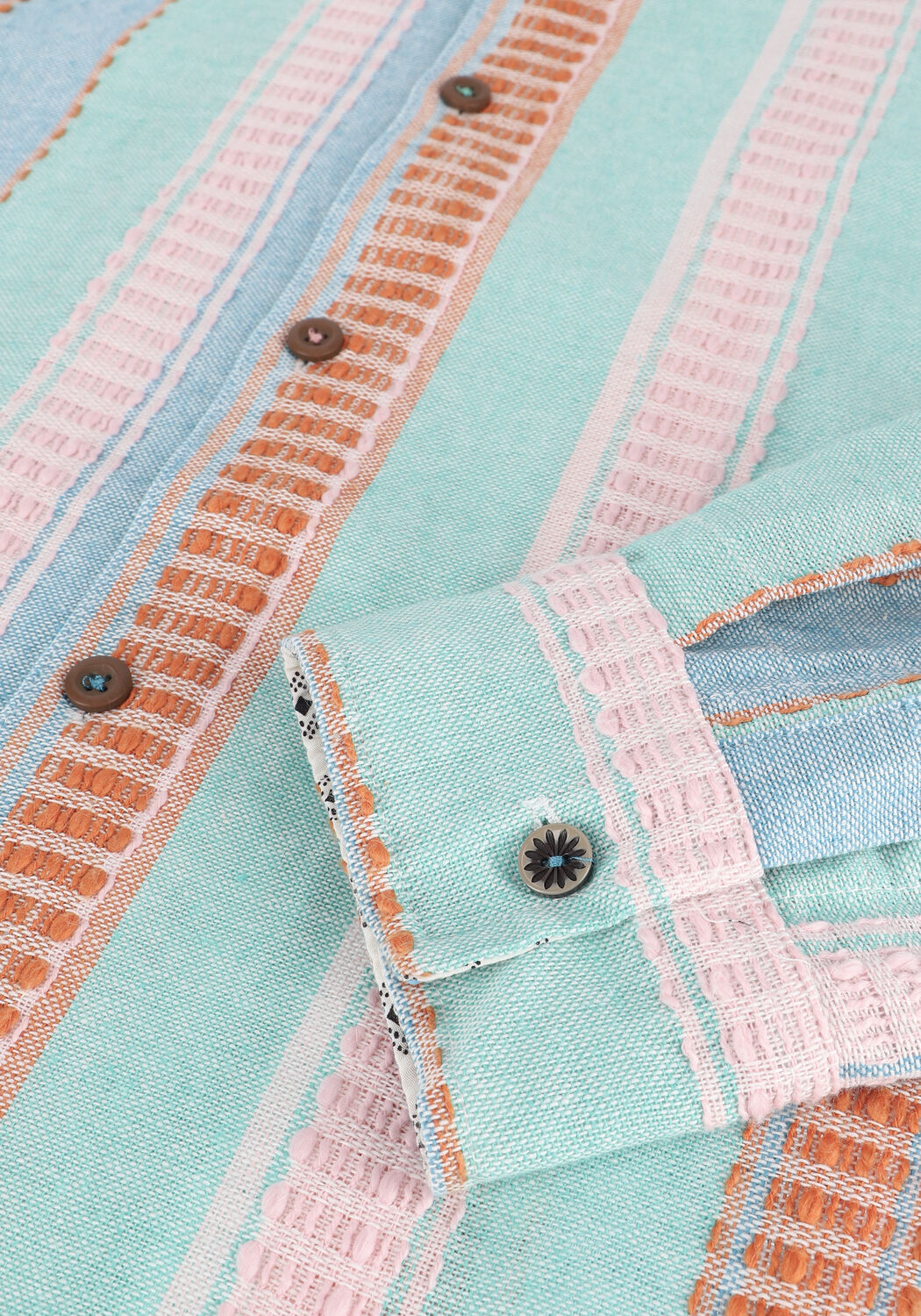 Multi SCOTCH & SODA Overshirt SEASONAL FIT - BASKET WEAVE VOILE SHIRT - large