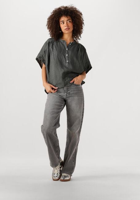 Grijze BY-BAR Blouses AXEL LINNEN BLOUSE - large